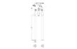 aria freestanding bath shower mixer tap with shower mixer, Alessio, Chrome Bath Taps, Free Standing Bath Taps, Taps, 7
