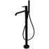 vema timea matt black floor standing bath shower mixer tap, Vema, Black Bath Taps, Taps, 3