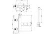 vema lys wall mounted bath shower mixer tap, Vema, Chrome Bath Shower Mixer Taps, Bath Taps, Taps, Wall Mounted Bath Taps, 5