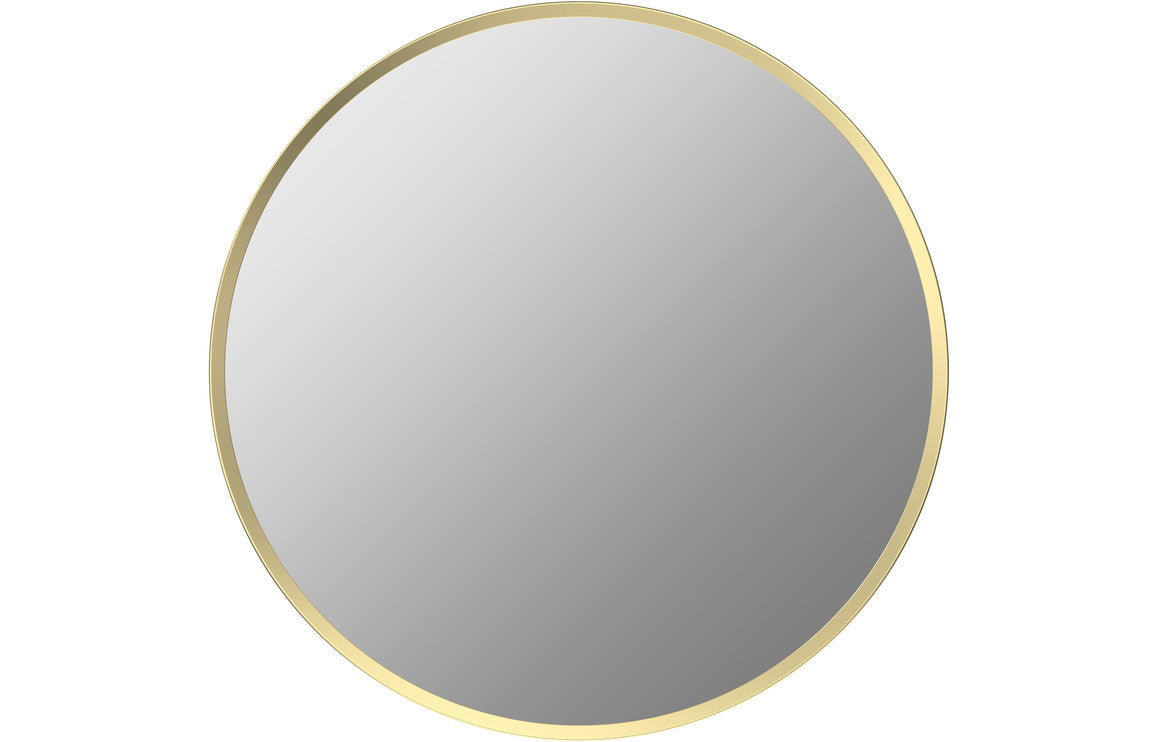 Arto 600mm Round Mirror - Brushed Brass