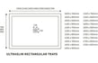 25mm anti slip ultra slim 1700x700mm rectangular tray waste, Alessio, white, Anti-Slip Trays, Rectangular Trays, Shower Trays, 3