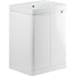 calvino 600mm 2 door floor standing basin unit white gloss, Alessio, Sink Vanity Unit, Basin Unit, 6