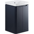calvino 500mm 2 door floor standing basin unit matt indigo, Alessio, Sink Vanity Unit, Basin Unit, 5