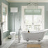 Florence High Level WC & Satin White Wood Effect Toilet Seat