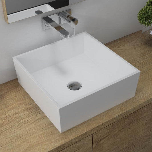 carlo square resin countertop basin 426mm, Alessio, Basins, Counter Top Bowl , 1