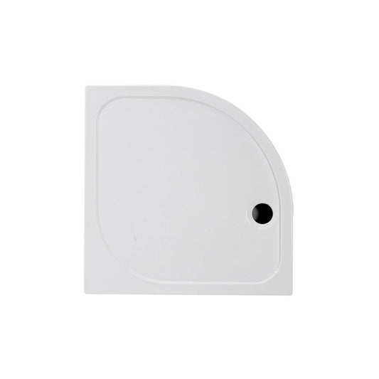 45mm deluxe 800x800mm quadrant tray waste, Alessio, white, Quadrant Trays, Shower Trays, 1