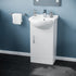 benito 450mm basin unit basin white gloss, Alessio, Sink Vanity Unit, Basin Unit, 1