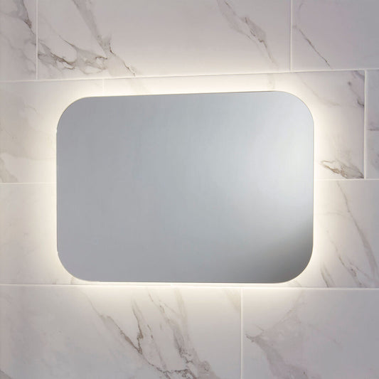aura led mirror w demister pad 600x1200mm, Scudo, Illuminated Bathroom Mirror, Mirrors, 1