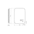 aura led mirror w demister pad 500x700mm, Scudo, Illuminated Bathroom Mirror, Mirrors, 5