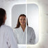 aura led mirror w demister pad 800x600mm, Scudo, Illuminated Bathroom Mirror, Mirrors, 2