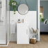 aida 500mm floor standing vanity unit gloss white brushed brass handle, Alessio, Sink Vanity Unit, Basin Unit, 1