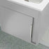 aida 500mm floor standing vanity unit light grey matt chrome handle, Alessio, Sink Vanity Unit, Basin Unit, 2