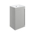 aida 500mm floor standing vanity unit light grey matt chrome handle, Alessio, Sink Vanity Unit, Basin Unit, 3