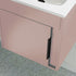 aida 500mm floor standing vanity unit matt antique rose black handle, Alessio, Sink Vanity Unit, Basin Unit, 2