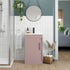 aida 500mm floor standing vanity unit matt antique rose black handle, Alessio, Sink Vanity Unit, Basin Unit, 1