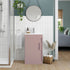aida 500mm floor standing vanity unit matt antique rose chrome handle, Alessio, Sink Vanity Unit, Basin Unit, 1