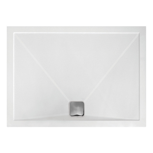25mm anti slip ultra slim 1700x700mm rectangular tray waste, Alessio, white, Anti-Slip Trays, Rectangular Trays, Shower Trays, 1