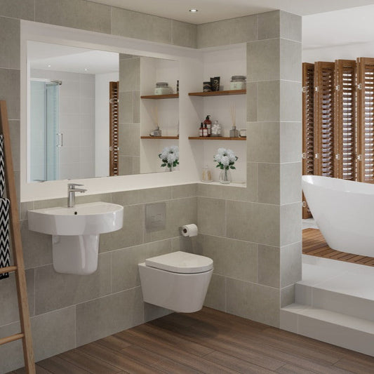 Esta Wall Hung Basin And Wall Hung Toilet Set