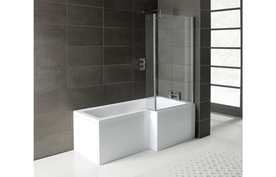 Benito Complete Shower Bath Suite 1060mm Unit - Right Hand Bath