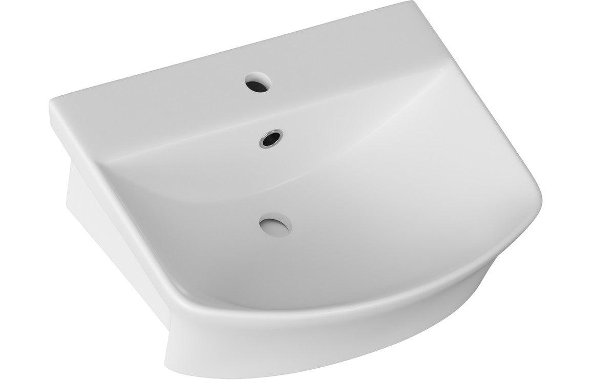 Anna Semi Recessed Basin And Close Coupled Toilet Set