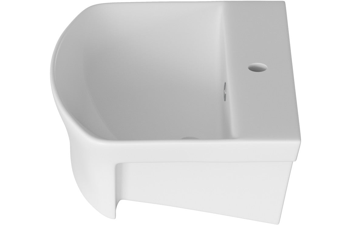 Anna Semi Recessed Basin And Close Coupled Toilet Set