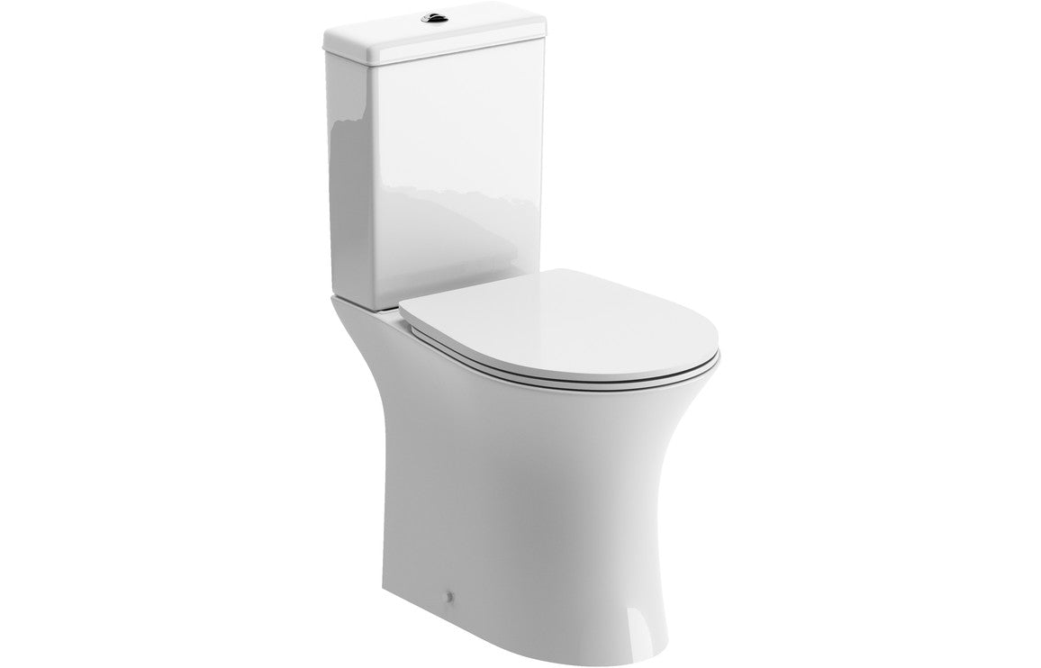 Anna Semi Recessed Basin And Close Coupled Toilet Set