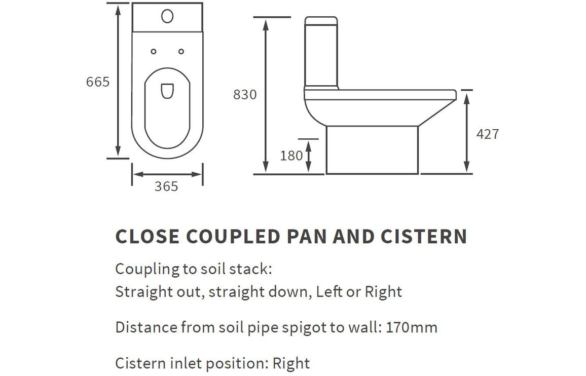 Benito 450mm Basin Vanity Unit & Toilet Pack
