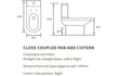 Benito 650mm Basin Vanity Unit & Toilet Pack