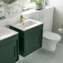 aida 500mm wall hung vanity unit matt conifer green brushed brass handle, Alessio, Wall Hung Vanity Unit, 1