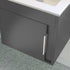 aida 500mm wall hung vanity unit matt graphite grey chrome handle, Alessio, Wall Hung Vanity Unit, 2