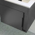 aida 500mm wall hung vanity unit matt graphite grey black handle, Alessio, Wall Hung Vanity Unit, 2