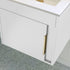 aida 500mm wall hung vanity unit gloss white brushed brass handle, Alessio, Wall Hung Vanity Unit, 2