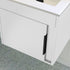aida 500mm wall hung vanity unit gloss white black handle, Alessio, Wall Hung Vanity Unit, 2
