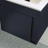 aida 500mm wall hung vanity unit matt indigo blue black handle, Alessio, Wall Hung Vanity Unit, 2