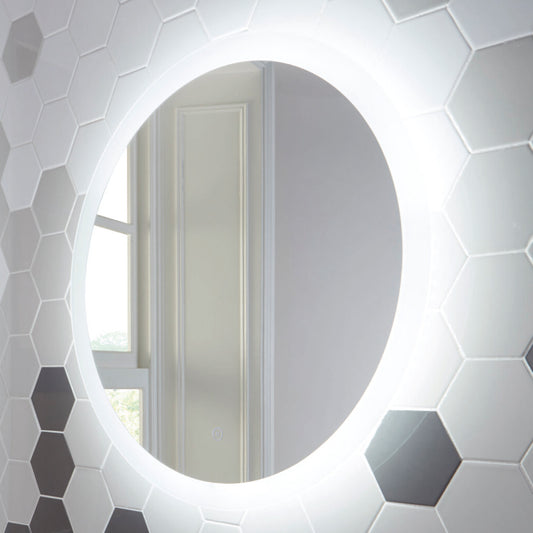 lunar led mirror w demister pad 800 dia, Scudo, Illuminated Bathroom Mirror, Mirror Bathroom Cabinets, Mirrors, 1