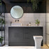 macie 600 led round mirror black, Scudo, Illuminated Bathroom Mirror, Mirror Bathroom Cabinets, Mirrors, 1