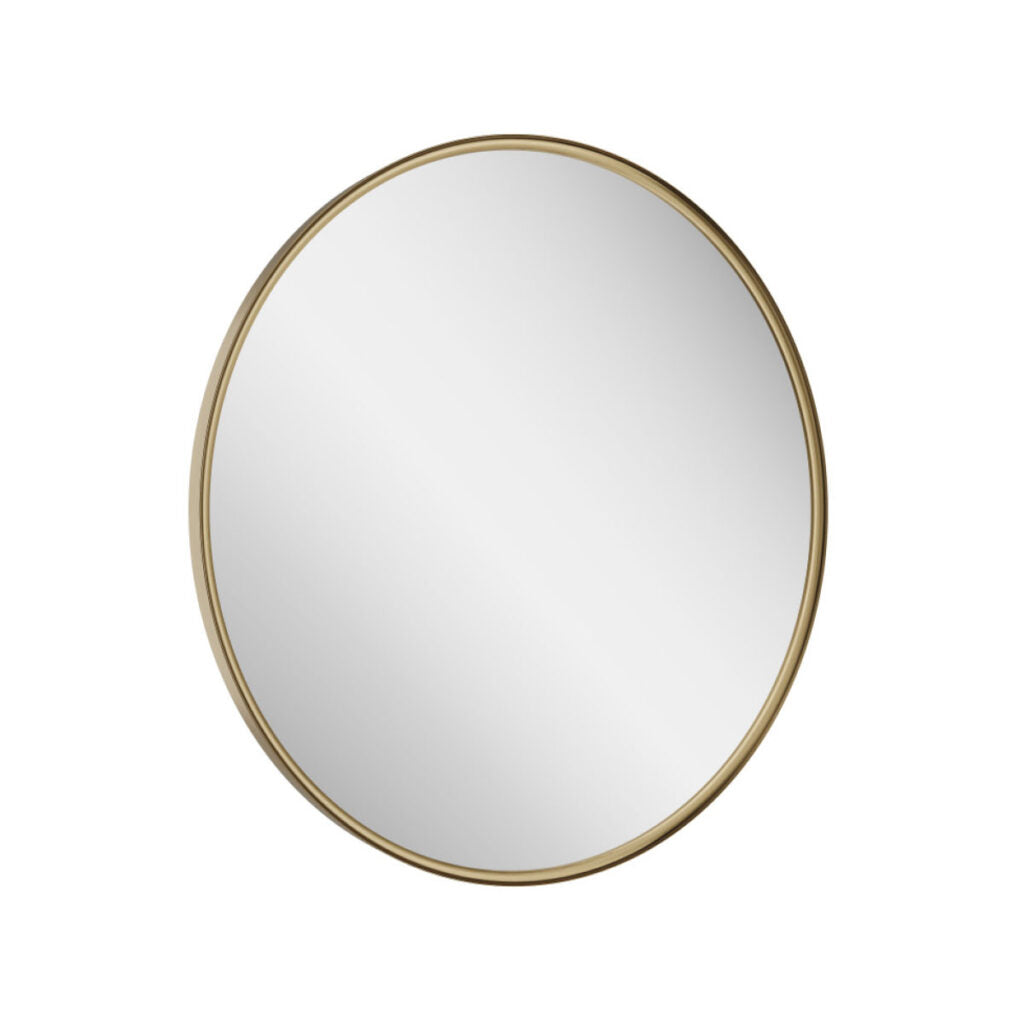 Macie 600 Led Round Mirror Brushed Brass