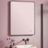 soft square led mirror black frame 600x800, Scudo, Illuminated Bathroom Mirror, Mirrors, 1