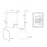 soft square led mirror brushed brass frame 500x700, Scudo, Illuminated Bathroom Mirror, Mirrors, 2