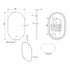 tablet mirror black frame 500x800, Scudo, Illuminated Bathroom Mirror, Mirrors, 2