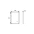 mono soft square mirror w demister and colour change 500x700mm, Scudo, Illuminated Bathroom Mirror, Mirrors, 4