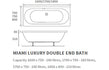 ceria round double ended supercast bath 1800x800x550mm, Baths, Double Ended Baths, Straight Baths, Alessio, 5
