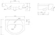 Benito 450mm Basin Vanity Unit & Toilet Pack