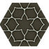 activ kerala charcoal hexagon tiles 330x285mm, Floor Tiles, Patterned Tiles, Porcelain Tiles, Wall Tiles, Black Tiles, 2