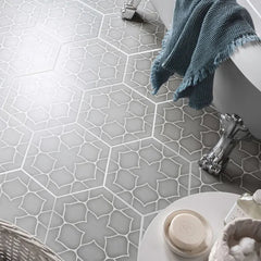 Kerala Grey Hexagon Tiles 330x285mm