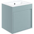 aida 500mm wall hung vanity unit sea green brushed brass handle, Alessio, Wall Hung Vanity Unit, 4
