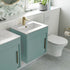 aida 500mm wall hung vanity unit sea green brushed brass handle, Alessio, Wall Hung Vanity Unit, 1