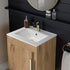 aida 500mm wall hung vanity unit oak brushed brass handle, Alessio, Wall Hung Vanity Unit, 2