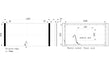 aksel 1200x600mm rectangle front lit led mirror, Alessio, Illuminated Bathroom Mirror, Mirrors, 4