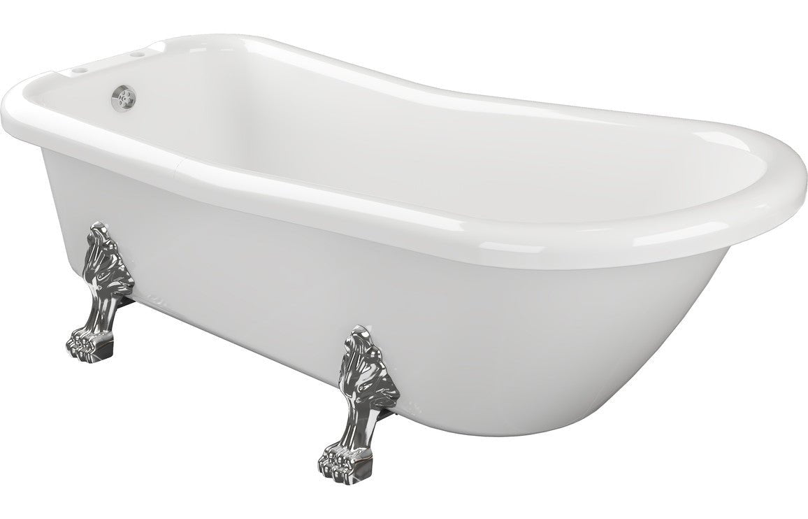 Alexandra Freestanding Bath 1710x670x780mm - White - bathandtile